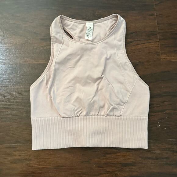 Lululemon light pink high neck sports bra size 4 - Picture 2 of 7